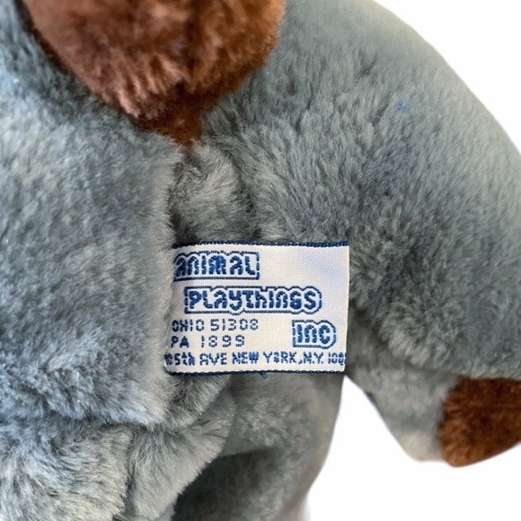 VINTAGE Animal Playthings Kennel Club Basset Hound Dog Plush Stuffed Animal 1986 - Picture 10 of 13